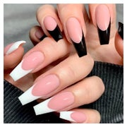 Falsche Nägel 48 Lang French Ballerina Coffin Nagelkleber We 1 St