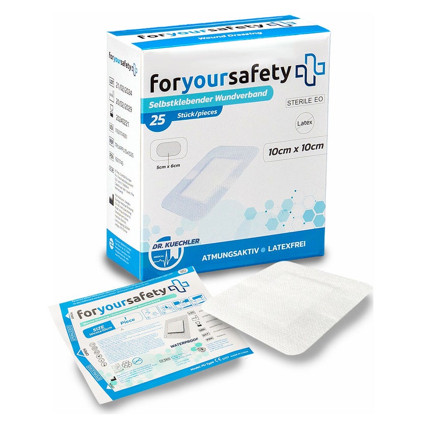 Sterile Wundpflaster 15x15 Cm – Selbstklebend, Atmungsaktiv, Packung Mit 25 Stück