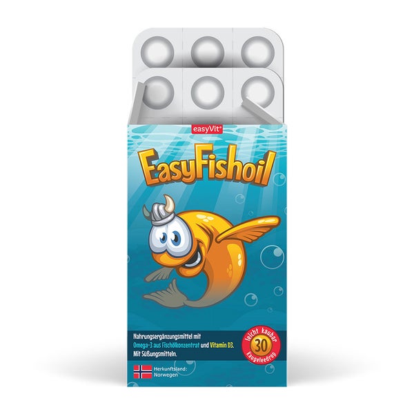 Easyfishoil Omega-3 Mit Vitamin D Kautabletten 30 St