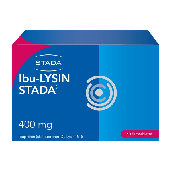 Ibu-lysin Stada 400 Mg Filmtabletten (Achtung: MHD 08/2026) 50 St