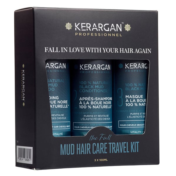 Kerargan - Revitalisierendes Reise-Set mit Schwarzem Schlamm 300 ml