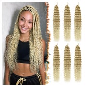 Haarverlängerungen Crochet Braiding Deep 55cm T27 613# Ombre 1 St