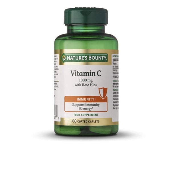 VITAMINE C 1000 mg aux cynorrhodons 60 gélules enrobées