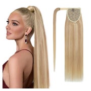 Pferdeschwanz 45cm #18 613 Aschblond＆Gebleichtes Blond 1 St