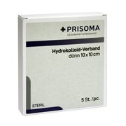 Hydrokolloid-verband dünn 10x10 cm 5 St