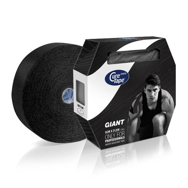 CureTape® Giant Sports Kinesiotape Schwarz + 25% Klebekraft 1 St