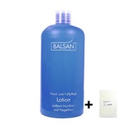 Balsan Fußpflege Hornhautentferner Lotion 500 ml und Nagelhautentferner  + 10 Handschuhe 1 St