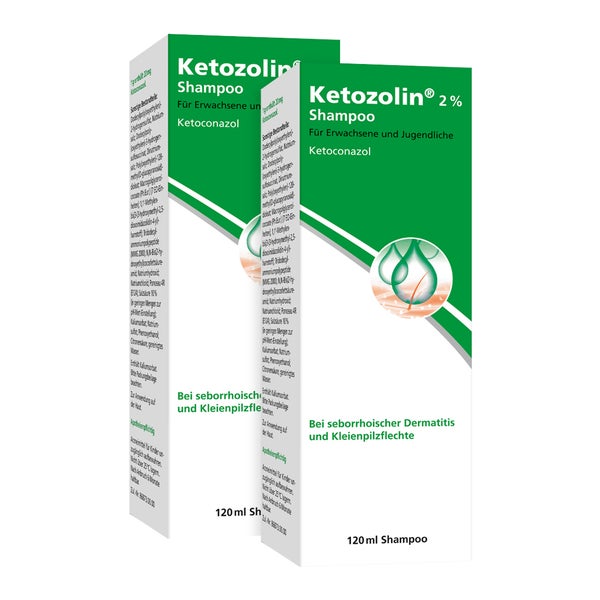 Ketozolin 2% Shampoo Doppelpack 2X120 ml