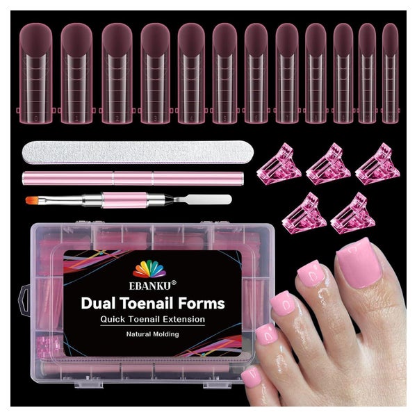 Polygel Tips Nagelformen 120PCS Rosa 120PCS Pink Nail Tools 1 St