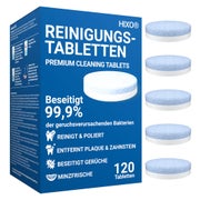 HIXO 120x Reinigungstabletten Gebissreiniger für Zahnersatz Retainer 120 St