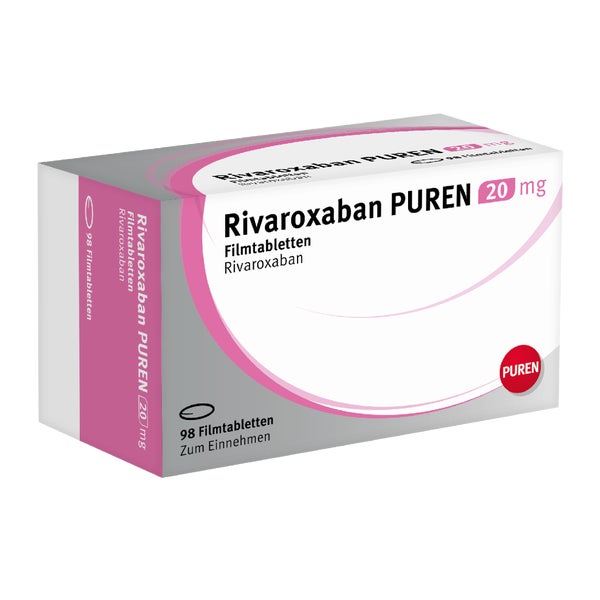 Rivaroxaban Puren 20 Mg Filmtabletten 98 St