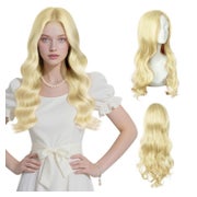 Perücke synthetisch Damen lang lockig gewellt 2PC-66cm-Flach 1 St