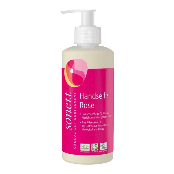 Sonett Handseife Rose Spender Bio 300 ml