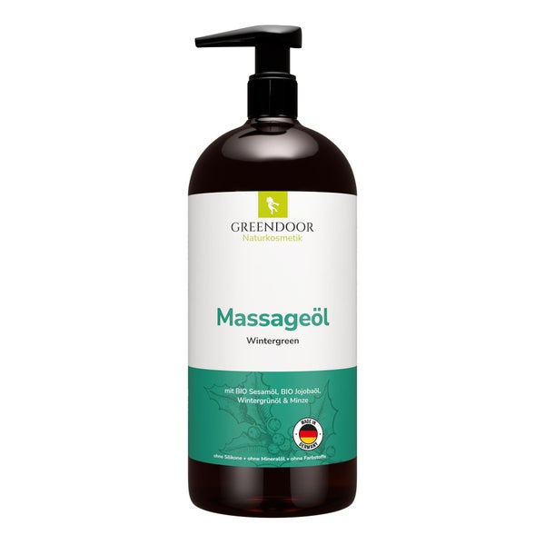 GREENDOOR Massageöl XL Wintergreen 500 ml
