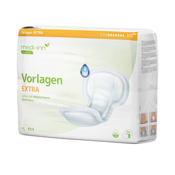 Medi-Inn Inkontinenz-Vorlagen EXTRA, 7 Tropfen, Unisex-Passform, weiß 90 St