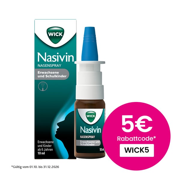 Wick Nasivin Nasenspray Erw./schulkinder 0,5 Mg/ml 10 ml