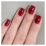 Künstliche Fingernägel Kurz Eckig Cat Eye Burgundy Magnetic 1 St