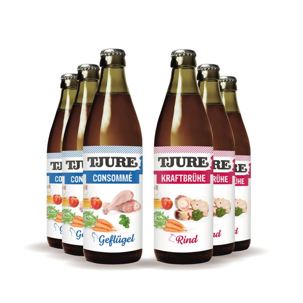 TJURE - Kraftbrühe - 10 + 2 Mix-Pack | Mineralien | Proteine | Spurenelemente | 3840,00 ml