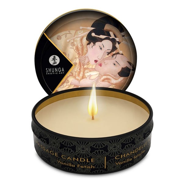 Shunga Erotic Art - "Mini Caress" Vanille-Massagekerze 30 ml