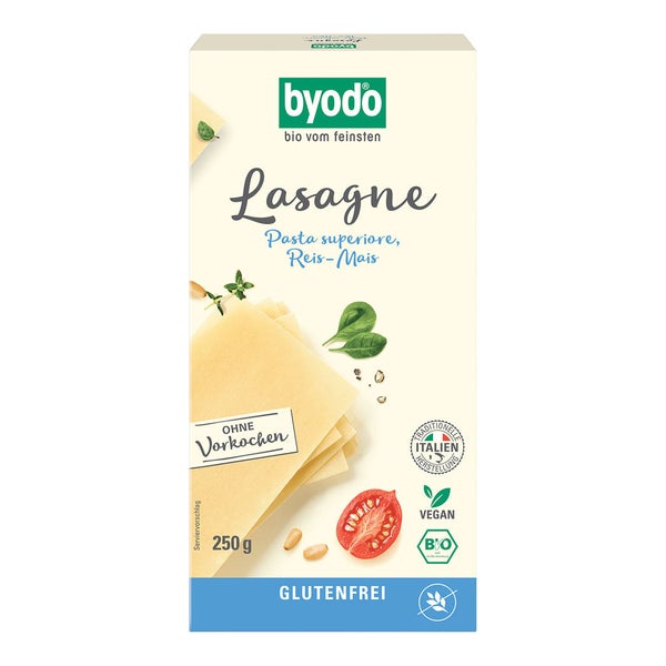 BYODO Lasagne Reis-Mais 250 g