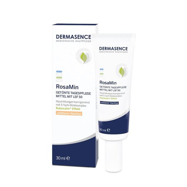 DERMASENCE RosaMin Getönte Tagespflege mit LSF 50 - Rötungen kaschierende Gesichtspflege mit LSF 50 30 ml