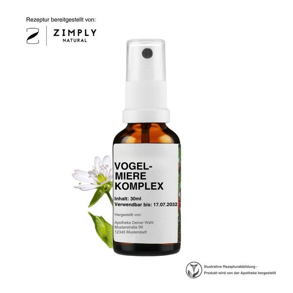 Zimply Natural VOGELMIERE KOMPLEX  - Pflanzbasierte Rezeptur 30 ml