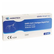 Produktabbildung: WizBiotech COVID-19 Antigen Schnelltest + Gratis Nanovio FFP2 20 St