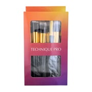 Technique Pro 10-teiliges Make-up-Pinsel-Set - Gold Edition