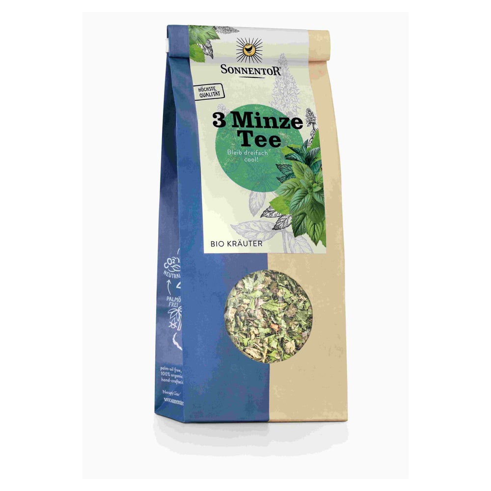 Sonnentor 3-Minze-Tee lose 50g – Erfrischender Kräutertee für Verdauung & Balance 50 g