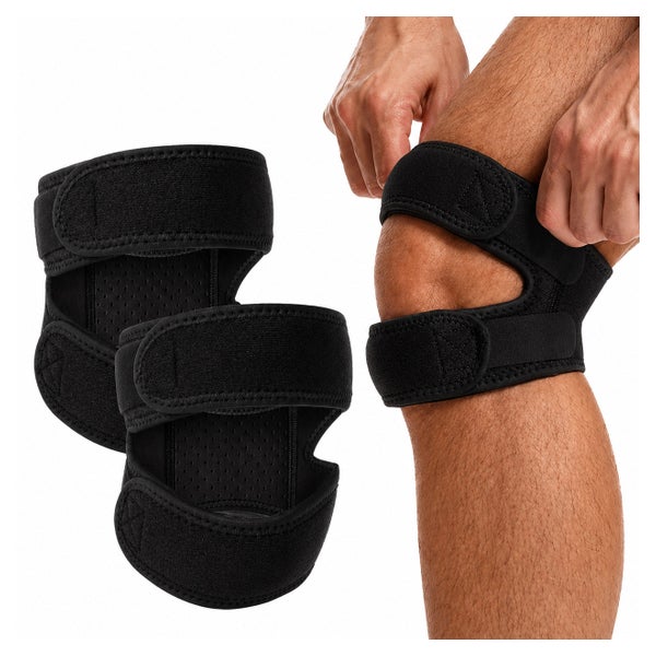 COOL-i Patella Kniebandage Schwarz, verstellbar 1 St
