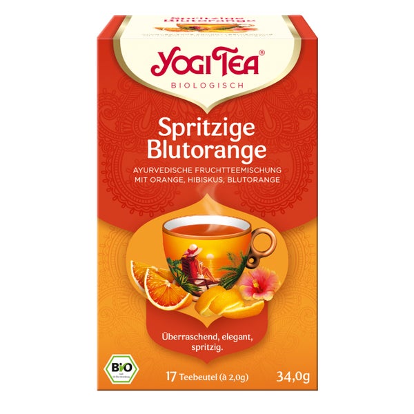 Yogi Tea - Spritzige Blutorange Bio Fruchtteemischung | 17 x 2g 17 St