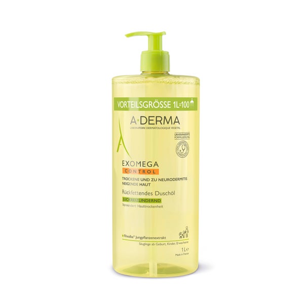 A-derma Exomega Control Duschöl Rückfettend 1 l