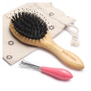 BESTOOL Kleine Reise Haarbürste für Damen Herren Kinder Wild 1 St