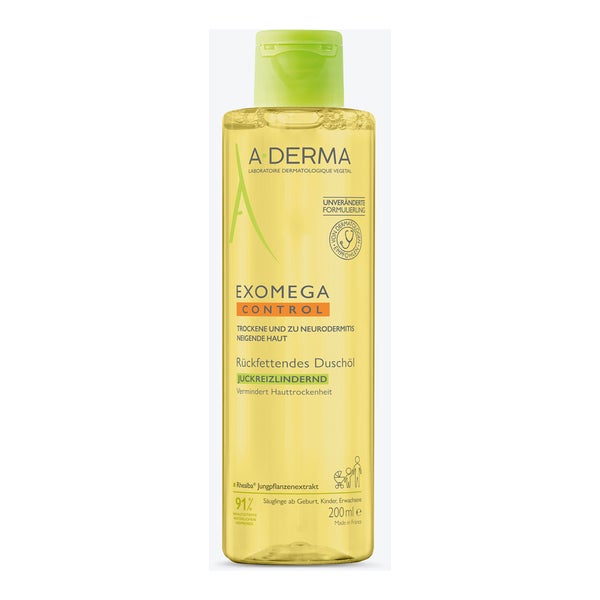 A-derma Exomega Control Duschöl Rückfettend 200 ml
