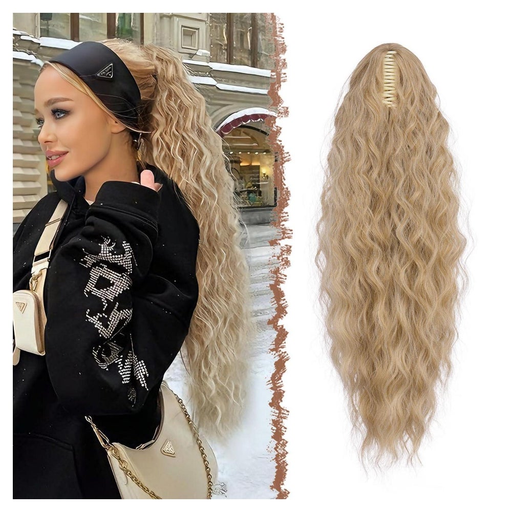 Pferdeschwanz Haarteil 27 613A# Blond und Aschblond Gemischt 1 St