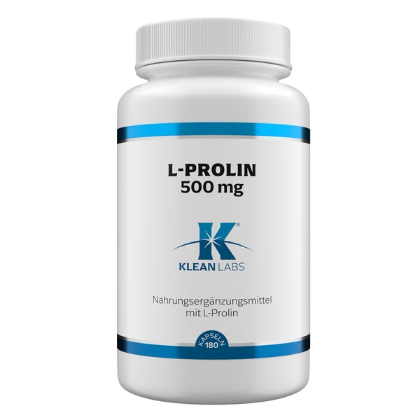 L-prolin 500 Mg Klean Labs Kapseln 180 St