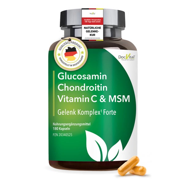 DocVital® Glucosamin Chondroitin MSM Kapseln - 180 Stück 180 St
