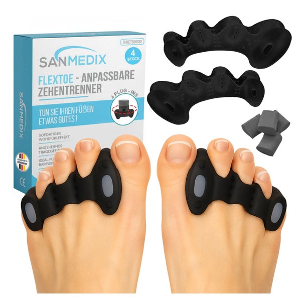 Sanmedix® Zehenspreizer mit Plug-In System 4 St