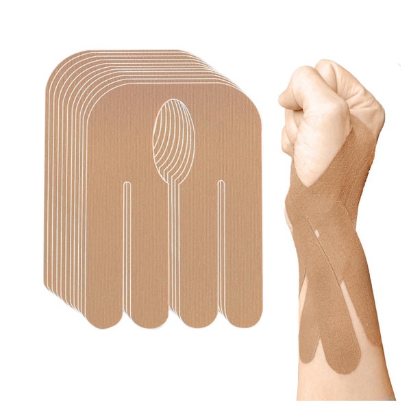 ANAMPION Kinesiotape vorgeschnitten für Handgelenk, 12 Stück, wasserfest