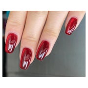 Kunstnägel Ballerina Kurz Cat Eye Rot XMAS Nagelkleber W14 1 St