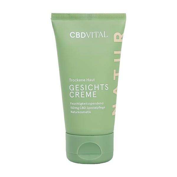 CBD VITAL Gesichtscreme Trockene Haut|Organic|Vegan|CBD 50 ml