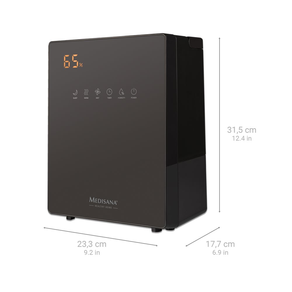 medisana AH 675 Ultraschall-Luftbefeuchter mit Hygrometer 1 St