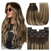 Extensions Clipin Echthaar Ombre 1-Clip-4-#4 27 4 35 cm-120g 1 St