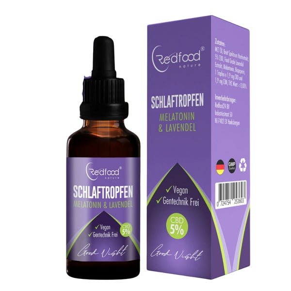 5% CBD Schlaftropfen mit Melatonin & Lavendel 10ml 10 ml