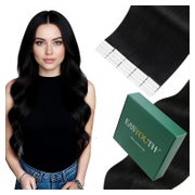 Extensions Tape Invisible Echthaar Remy Schwarz Double 1-20 1 St
