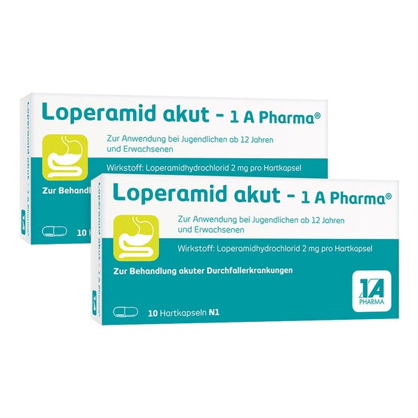 Loperamid akut Doppelpack 2X10 St
