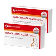Produktabbildung: Paracetamol AL 250 für Kleinkinder DP 2X10 St