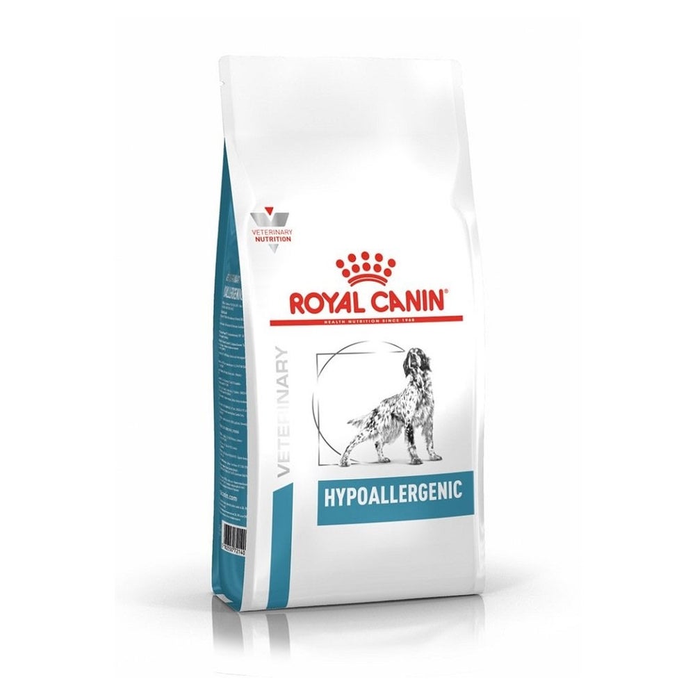 ROYAL CANIN Veterinary Dog Hypoallergenic Trockenfutter für ausgewachsene Hunde mit Futtermittelunverträglichkeiten 7 kg
