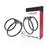 Darkness - Doppelter flexibler Penisring 1 St