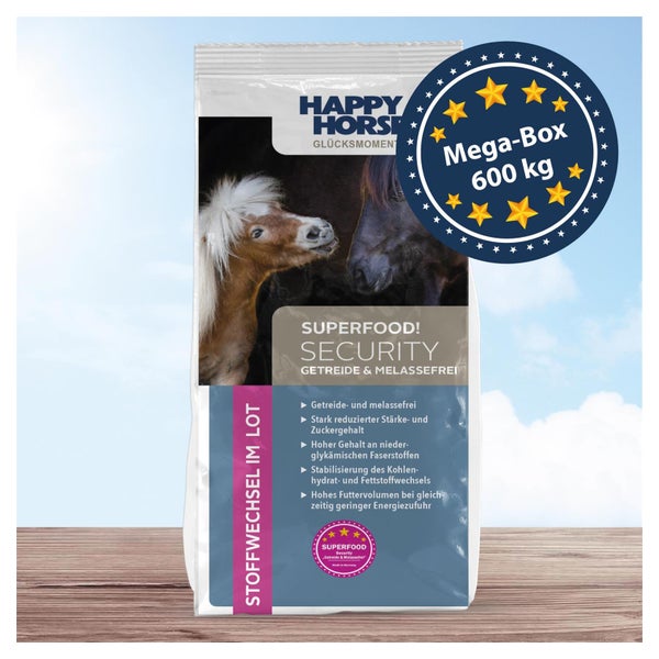 Happy Horse Superfood Security - Getreide- & Melassefrei 600 kg Mega-Box 600,00 kg